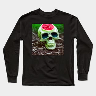 Photo Watermelon Wearing Sunglasses Long Sleeve T-Shirt